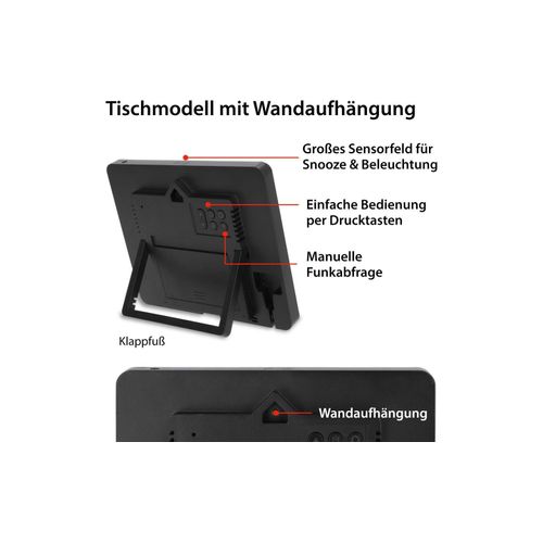 4262379091171 - Wanduhr »XL Schwarz Weiss«