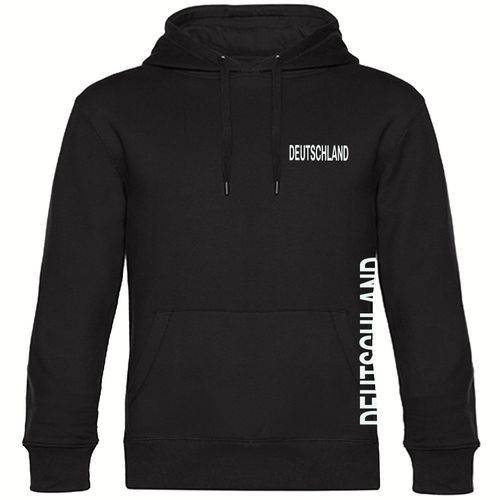 4068859267872 - multifanshop Kapuzen Sweatshirt - Deutschland - Brust & Seite - Druck weiß - Hoodie