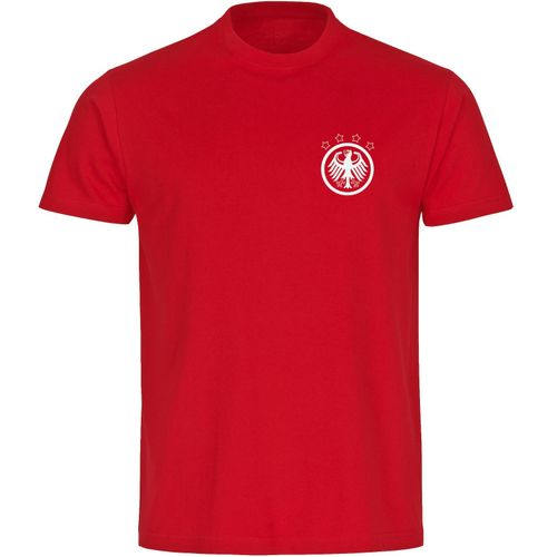 4068859251390 - multifanshop Herren T-Shirt - Deutschland - Adler Retro - Druck weiß - Männer