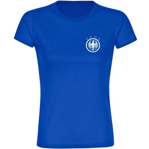 4068859261351 - multifanshop Damen T-Shirt - Deutschland - Adler Retro - Druck weiß - Frauen