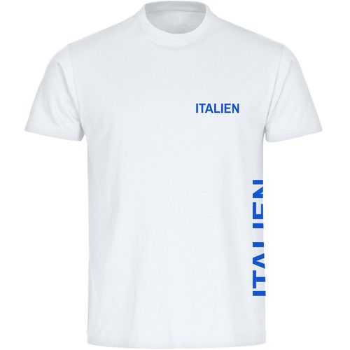 4068859415181 - multifanshop Herren T-Shirt - Italien - Brust & Seite - Druck blau - Männer 4068859415181 - multifanshop Herren T-Shirt - Italien - Brust & Seite - Druck blau - Männer