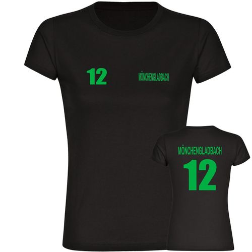 4068859170301 - multifanshop Damen T-Shirt - Mönchengladbach - Trikot Nummer 12 - Druck grün - Frauen 4068859170301 - multifanshop Damen T-Shirt - Mönchengladbach - Trikot Nummer 12 - Druck grün - Frauen