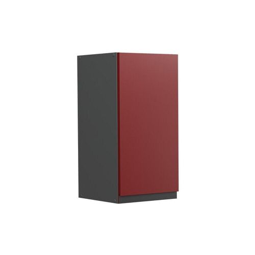 4066731229451 - Hängeschrank Küchenschrank Küchenmöbel R-Line J-Shape Anthrazit Rot 30 cm modern