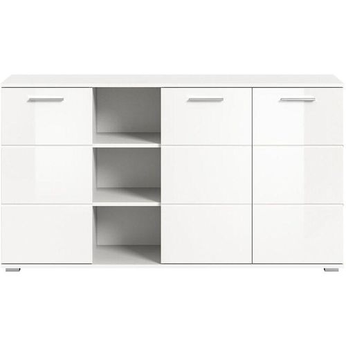 4066432011898 - Ebuy24 - Prego Sideboard 3 Türen 3 raum Hochglanz weißweiß