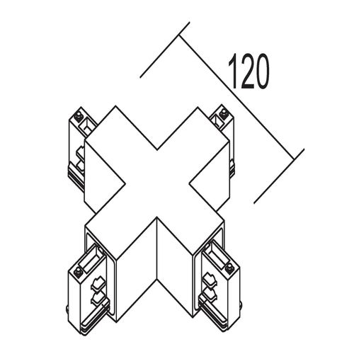 8019163109309 - X-Verbinder 3-Phasen-System LKM silber