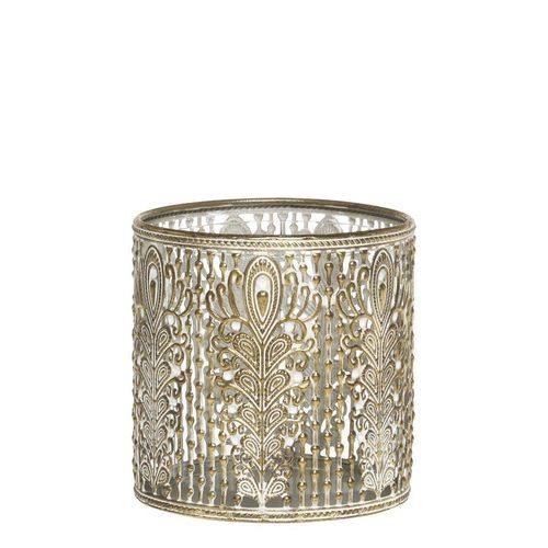 5712750362981 - Chic Antique Vire Windlicht mit Muster Höhe 13 ∅ 9 cm