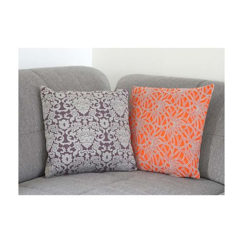 4057651157375 - 2er Set Zierkissen Barock + Blumen Sofakissen Deko-Kissen mit Füllung 45x45cm 4057651157375 - 2er Set Zierkissen Barock + Blumen Sofakissen Deko-Kissen mit Füllung 45x45cm