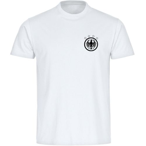 4068859251215 - multifanshop Herren T-Shirt - Deutschland - Adler Retro - Druck schwarz - Männer