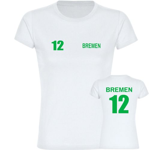 4068859169084 - multifanshop Damen T-Shirt - Bremen - Trikot Nummer 12 - Druck grün - Frauen 4068859169084 - multifanshop Damen T-Shirt - Bremen - Trikot Nummer 12 - Druck grün - Frauen