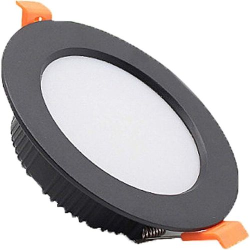 0699995194766 - Goeco - 5 schwarze LED-Spots 9 w beschlagfrei 6500 k integrierte Deckenleuchten für Zuhause ideal für Hotelzimmer 108 x 3 cm