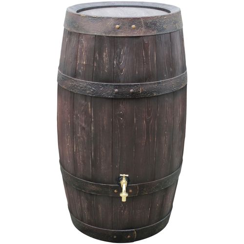5905197571829 - Regenwassertank Barrique braun H105cm Ø60cm Kunststoff Regentonnen 5905197571829 - Regenwassertank Barrique braun H105cm Ø60cm Kunststoff Regentonnen