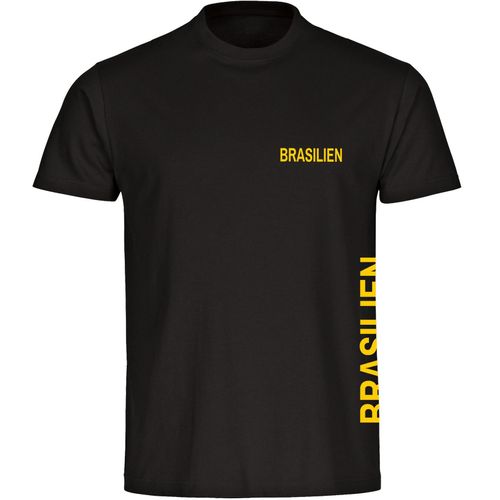 4068859284503 - multifanshop Herren T-Shirt - Brasilien - Brust & Seite - Druck grün - Männer 4068859284503 - multifanshop Herren T-Shirt - Brasilien - Brust & Seite - Druck grün - Männer