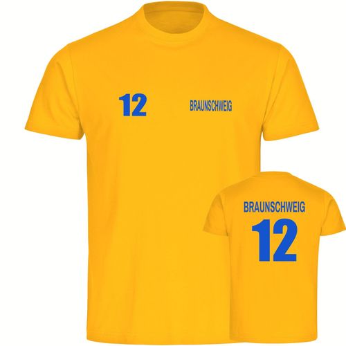 4068859199777 - multifanshop Kinder T-Shirt - Braunschweig - Trikot Nummer 12 - Druck blau - Kind 4068859199777 - multifanshop Kinder T-Shirt - Braunschweig - Trikot Nummer 12 - Druck blau - Kind