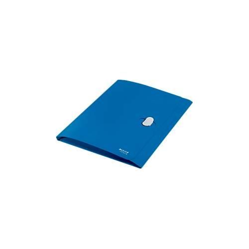 4002432130450 - Leitz® Dokumentenmappe Recycle A4 bis zu 150 Blatt 3 Einschlagklappen blickdicht CO2-neutral 100 % recycelbar Blauer Engel Kunststoff blau