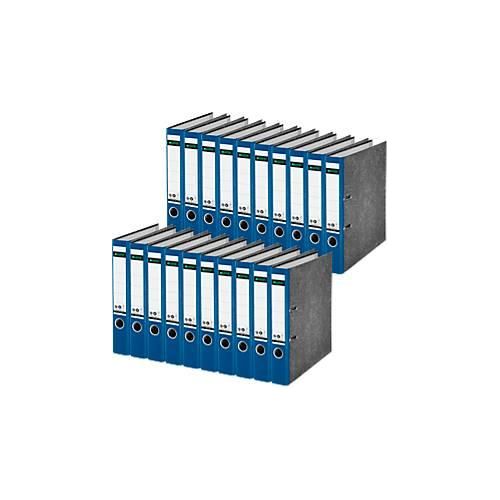 4002432489787 - LEITZ® Ordner 1050 DIN A4 Rückenbreite 52 mm Griffloch geklebtes Rückenschild klimaneutral Hartpappe 20 Stück blau 4002432489787 - LEITZ® Ordner 1050 DIN A4 Rückenbreite 52 mm Griffloch geklebtes Rückenschild klimaneutral Hartpappe 20 Stück blau