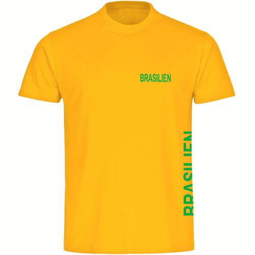4068859284602 - multifanshop Herren T-Shirt - Brasilien - Brust & Seite - Druck grün - Männer 4068859284602 - multifanshop Herren T-Shirt - Brasilien - Brust & Seite - Druck grün - Männer