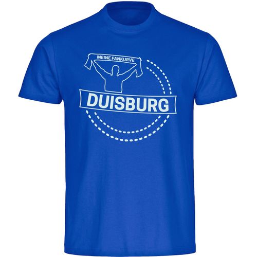4068859053215 - multifanshop Herren T-Shirt - Duisburg - Meine Fankurve - Druck weiß - Männer 4068859053215 - multifanshop Herren T-Shirt - Duisburg - Meine Fankurve - Druck weiß - Männer