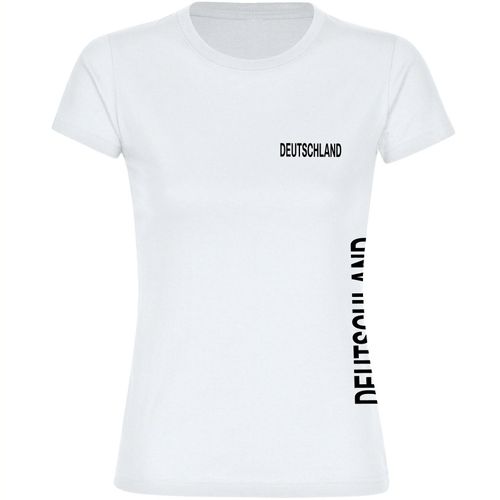 4068859262433 - multifanshop Damen T-Shirt - Deutschland - Brust & Seite - Druck schwarz - Frauen 4068859262433 - multifanshop Damen T-Shirt - Deutschland - Brust & Seite - Druck schwarz - Frauen