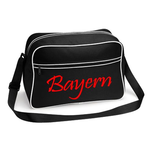 4068859489274 - multifanshop Retrotasche - Bayern - Schriftzug - Druck rot - Tasche 4068859489274 - multifanshop Retrotasche - Bayern - Schriftzug - Druck rot - Tasche