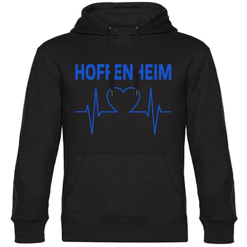 4068859038083 - multifanshop Kapuzen Sweatshirt - Hoffenheim - Herzschlag - Druck blau - Hoodie 4068859038083 - multifanshop Kapuzen Sweatshirt - Hoffenheim - Herzschlag - Druck blau - Hoodie