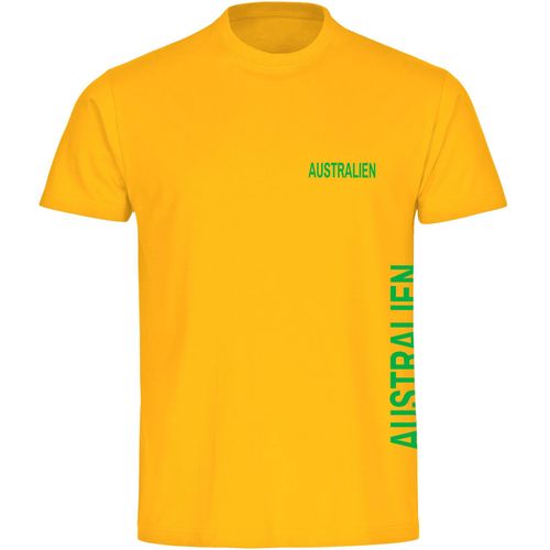 4068859278267 - multifanshop Kinder T-Shirt - Australien - Brust & Seite - Druck grün - Kind