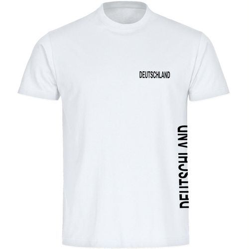 4068859246402 - multifanshop Herren T-Shirt - Deutschland - Brust & Seite - Druck schwarz - Männer 4068859246402 - multifanshop Herren T-Shirt - Deutschland - Brust & Seite - Druck schwarz - Männer