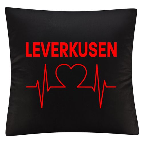 4068859113889 - multifanshop Kissenbezug - Leverkusen - Herzschlag - Druck rot - Kissen 4068859113889 - multifanshop Kissenbezug - Leverkusen - Herzschlag - Druck rot - Kissen