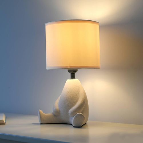 4043689004781 - JUST LIGHT Tischleuchte Ted Keramik sitzend sandbeige