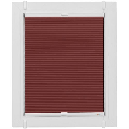 4001442458202 - Plissee Start-up Style Honeycomb Plissees Gr 125 cm zweiseitig verschiebbar 57 cm rot (ziegelrot weiß weiß) Plissees ohne Bohren verspannt mit Simply-Fix Klemmträger Wabenplissee nach Maß 4001442458202 - Plissee Start-up Style Honeycomb Plissees Gr 125 cm zweiseitig verschiebbar 57 cm rot (ziegelrot weiß weiß) Plissees ohne Bohren verspannt mit Simply-Fix Klemmträger Wabenplissee nach Maß