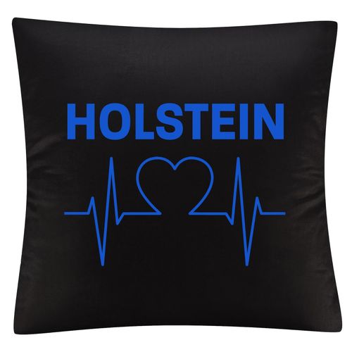 4068859404796 - multifanshop Kissenbezug - Holstein - Herzschlag - Druck blau - Kissen 4068859404796 - multifanshop Kissenbezug - Holstein - Herzschlag - Druck blau - Kissen