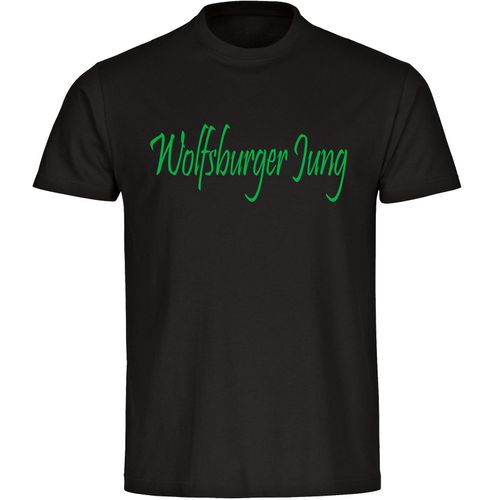 4068859182892 - multifanshop Herren T-Shirt - Wolfsburg - Wolfsburger Jung - Druck grün - Männer 4068859182892 - multifanshop Herren T-Shirt - Wolfsburg - Wolfsburger Jung - Druck grün - Männer