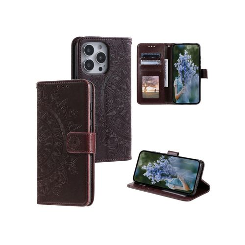 4066914402817 - Schutz Handy Hülle für Apple iPhone 15 Pro Max Case Cover Klapp Tasche Wallet