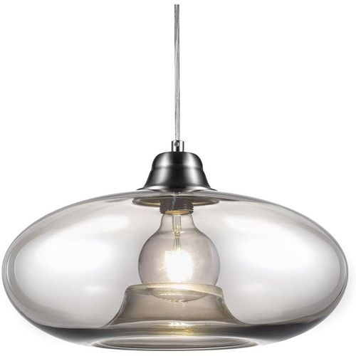 4059157085978 - Etc-shop - Decken Hänge Lampe oval Wohn Zimmer Glas Pendel Leuchte rauchfarben im Set inkl led Leuchtmittel 4059157085978 - Etc-shop - Decken Hänge Lampe oval Wohn Zimmer Glas Pendel Leuchte rauchfarben im Set inkl led Leuchtmittel