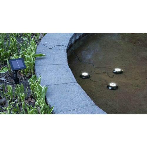 7391482063229 - Star Trading - LED-Solar-Wasserlicht Water Light 3 Spots schw