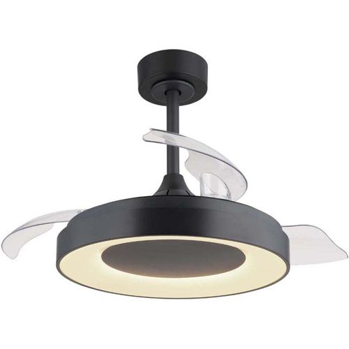 9007371527816 - - Deckenlampe Wohnzimmerleuchte Deckenventilator Schlafzimmerlampe Raumkühler Metall Kunststoff grau dimmbar Fernbedienung rgb Farbwechsel