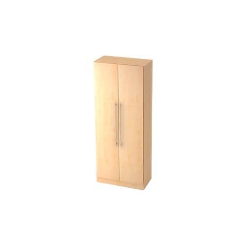 4032062023730 - Matrix Flügeltürenschrank Melaminharzbeschichtete Spanplatte 4 Fachböden 800 x 420 x 2004 mm Ahorn Braun