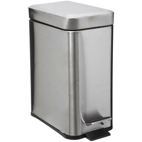 3560238324516 - 5five - rechteckiger mülleimer soft close inox 5l - Edelstahl