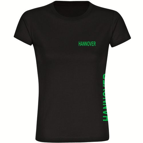 4068859166441 - multifanshop Damen T-Shirt - Hannover - Brust & Seite - Druck grün - Frauen 4068859166441 - multifanshop Damen T-Shirt - Hannover - Brust & Seite - Druck grün - Frauen