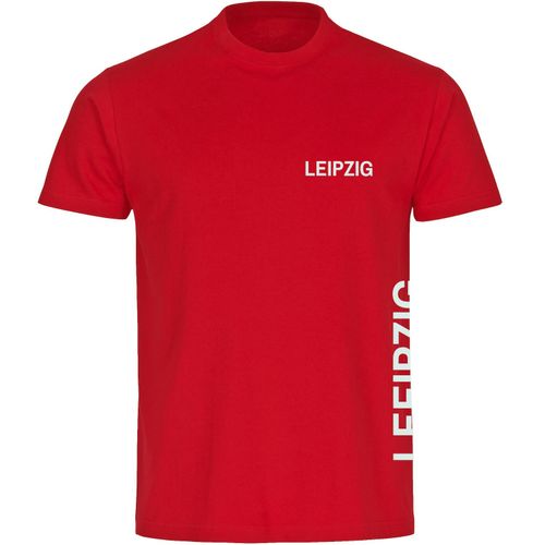 4068859081720 - multifanshop Kinder T-Shirt - Leipzig - Brust & Seite - Druck weiß - Kind