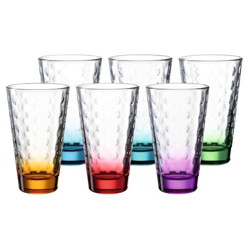4002541259233 - Trinkglas OPTIC 6 Stück sortiert 300 ml violett 4002541259233 - Trinkglas OPTIC 6 Stück sortiert 300 ml violett