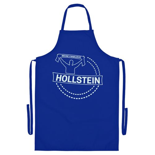 4068859404871 - multifanshop Grillschürze - Holstein - Meine Fankurve - Druck weiß - Schürze