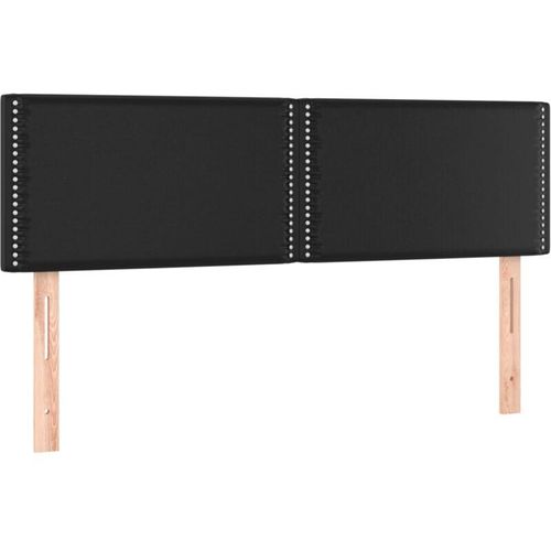 8720287282068 - Bonnevie - led KopfteilBetthaupt Schwarz 144x5x78 88 cm Kunstleder vidaXL