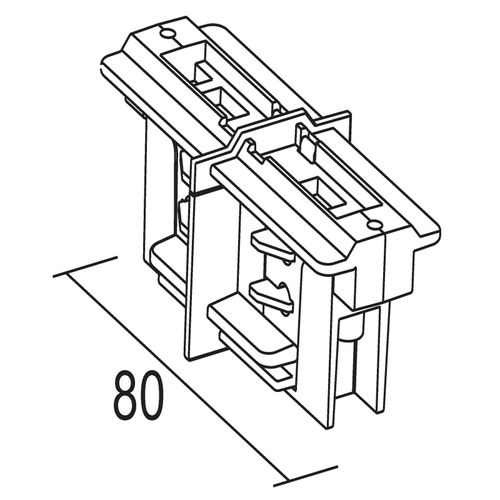 8019163907103 - elektronischer Längsverbinder schwarz