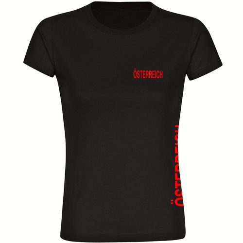 4068859466701 - multifanshop Damen T-Shirt - Österreich - Brust & Seite - Druck rot - Frauen 4068859466701 - multifanshop Damen T-Shirt - Österreich - Brust & Seite - Druck rot - Frauen
