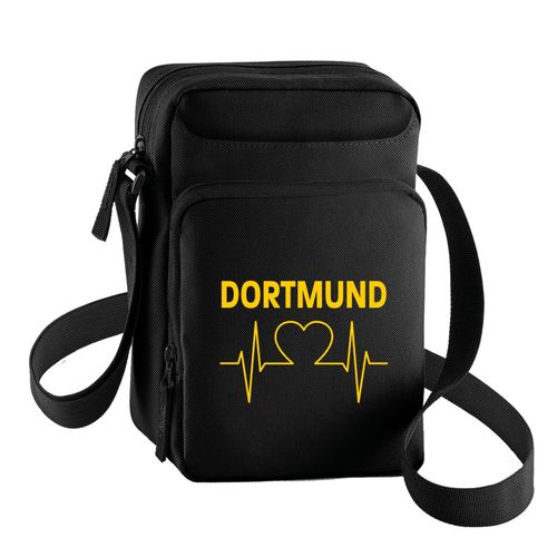 4068859188023 - multifanshop® Umhängetasche - Dortmund - Herzschlag - Druck gelb - Tasche 4068859188023 - multifanshop® Umhängetasche - Dortmund - Herzschlag - Druck gelb - Tasche