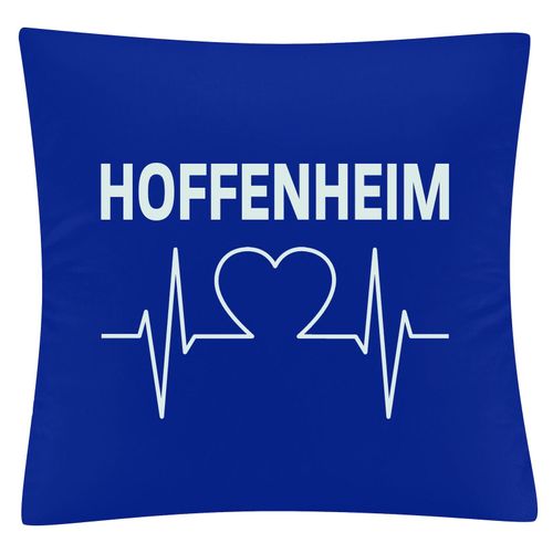 4068859038502 - multifanshop Kissenbezug - Hoffenheim - Herzschlag - Druck weiß - Kissen 4068859038502 - multifanshop Kissenbezug - Hoffenheim - Herzschlag - Druck weiß - Kissen