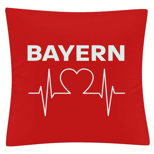 4068859103637 - multifanshop Kissenbezug - Bayern - Herzschlag - Druck weiß - Kissen 4068859103637 - multifanshop Kissenbezug - Bayern - Herzschlag - Druck weiß - Kissen