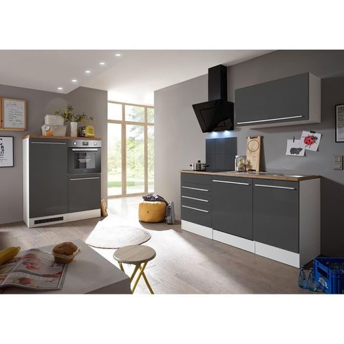4260515339057 - Premium Küchenzeile mit Mineralite - Einbauspülbecken 320 cm grau 4260515339057 - Premium Küchenzeile mit Mineralite - Einbauspülbecken 320 cm grau
