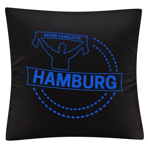 4068859012823 - multifanshop Kissenbezug - Hamburg - Meine Fankurve - Druck blau - Kissen 4068859012823 - multifanshop Kissenbezug - Hamburg - Meine Fankurve - Druck blau - Kissen