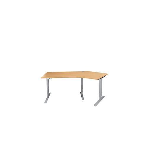 4251898809237 - Genius Winkelschreibtisch AERO FLEX elektrisch höhenverstellbar 135° Winkel rechts B 2165 mm Buche weißalu + Memorypanel 4251898809237 - Genius Winkelschreibtisch AERO FLEX elektrisch höhenverstellbar 135° Winkel rechts B 2165 mm Buche weißalu + Memorypanel